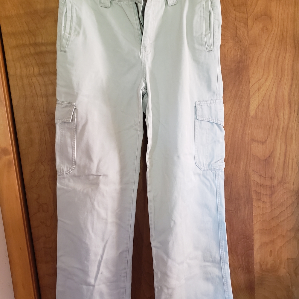 UNIONBAY Wide Leg Cargo Pants in Light Beige